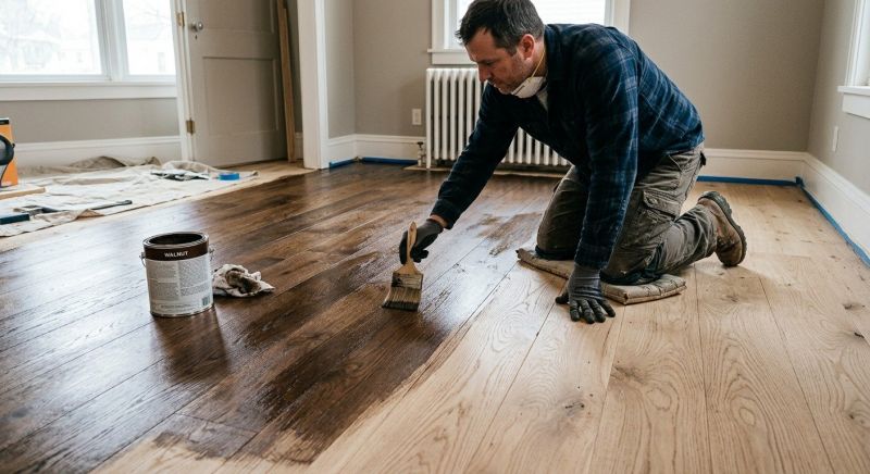 Wood Floor Staining in Olathe, KS