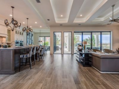 Modern Hardwood Floor in Open Living Area